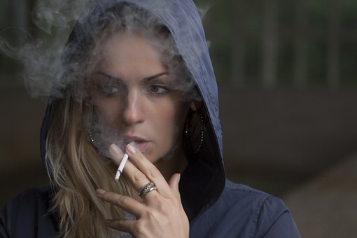 Woman-Smoking